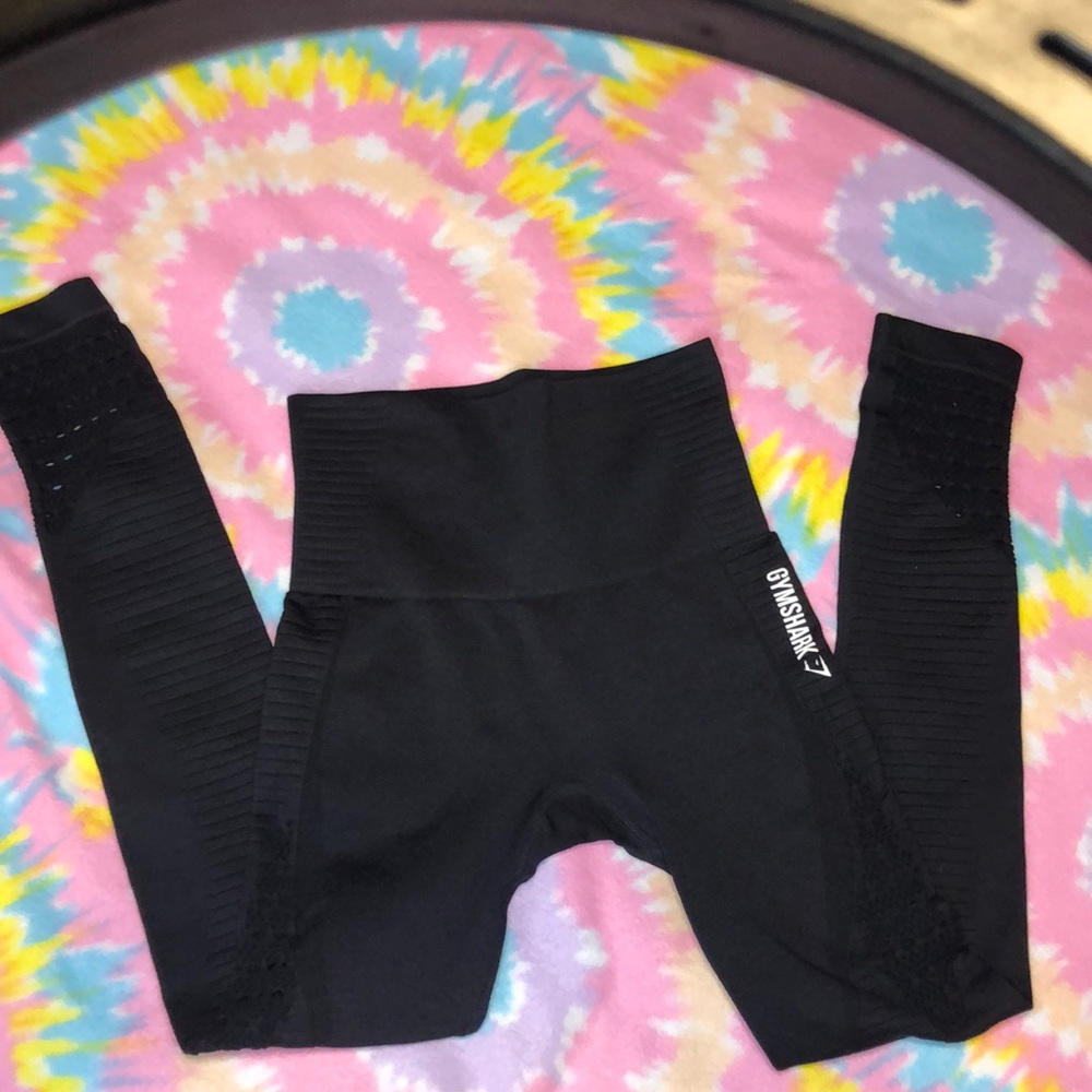 XS black energy seamless GYMSHARK leggings